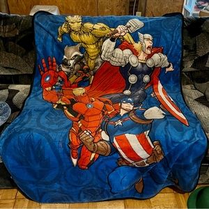 Superhero throw blanket